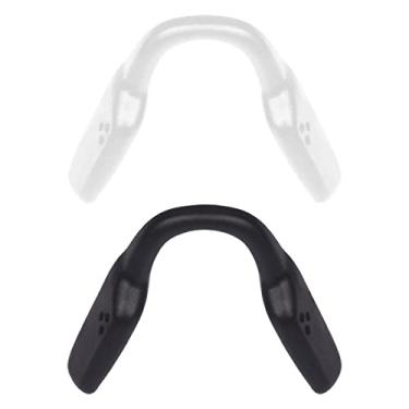 Imagem de Mryok 2 pares de almofadas de nariz de reposição para óculos Oakley Admission OX8056 – branco e preto