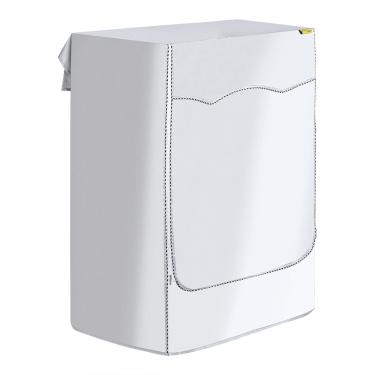 Imagem de Máquina de lavar roupa capa com zíper à prova de poeira turbina rolo proteção fornecimento de roupa 1 peça S/M/L/XL(L大号前开盖)
