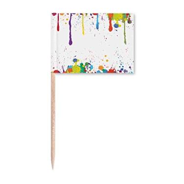 Imagem de Marcador de palito de dente colorido de ponta de grafite para decoração de festa