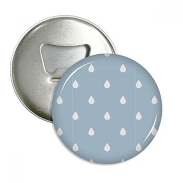 Imagem de Abridor de garrafas com ímã de geladeira com estampa de nuvem e pingos de chuva, emblema multifuncional