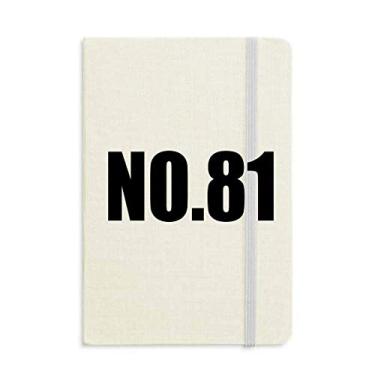 Imagem de Lucky No.81 Número Nome Notebook Capa Rígida Diário Clássico A5 Presente