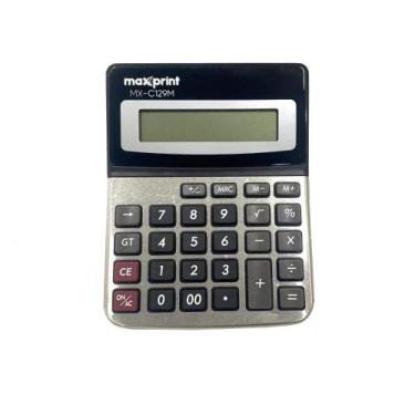 Imagem de Calculadora De Mesa 12 Dígitos Mx-C129m - Maxprint