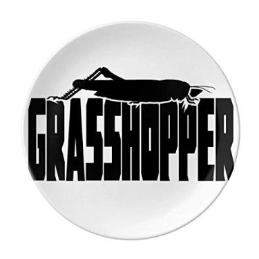 Imagem de Prato decorativo de porcelana salvidador de insetos Fear Animal Gafanhotos Prato de jantar decorativo