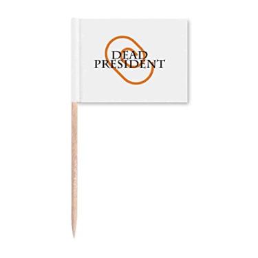 Imagem de Presente de dinheiro presidencial Art Deco moda palito de dente bandeiras marcadoras para decoração de festa