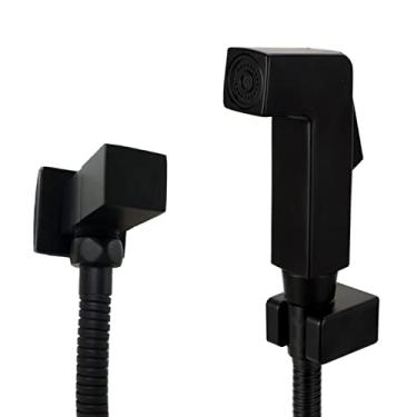 Imagem de Ducha Higiênica Completa Quadrado Preto Fosco Black Edition