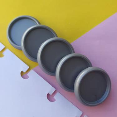 Imagem de Kit 12 Discos M 24mm de Caderno Infinito Sistema Inteligente Amor Infinito Cadernos - Liso (Prata)