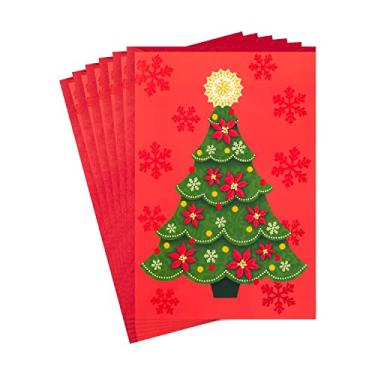 Imagem de Hallmark Cartões de Natal, árvore de Natal (6 cartões com envelopes), 599XXH8102