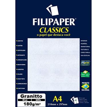 Imagem de Filiperson PAPEL GRANITTO 180G A4 BLUE COM 50 FILIPAPER