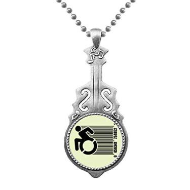 Imagem de OFFbb-USA Pingente para cadeira de rodas Sick Escape Speed Jewelry Music Guitar Torque Hangtag