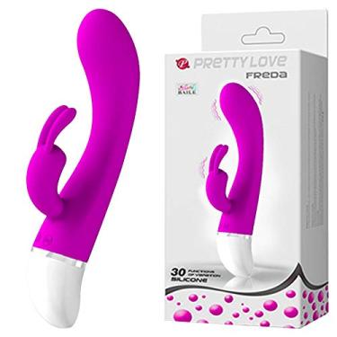 Imagem de Vibrador Estimulador De Ponto G Em Silicone Com 30 Modos De Vibrações 19,5 X 3,3 Cm Freda