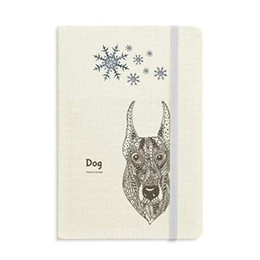 Imagem de Paint Dog Fierce Friend Company Caderno grosso diário flocos de neve inverno
