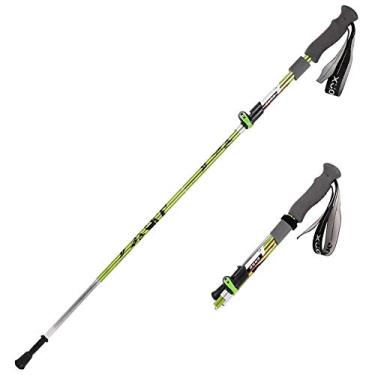 Imagem de N/H Bastões de caminhada ajustáveis de alumínio 7075, bastões de caminhada com sistema de trava rápida, telescópico, dobrável, ultraleve para caminhadas, acampamento