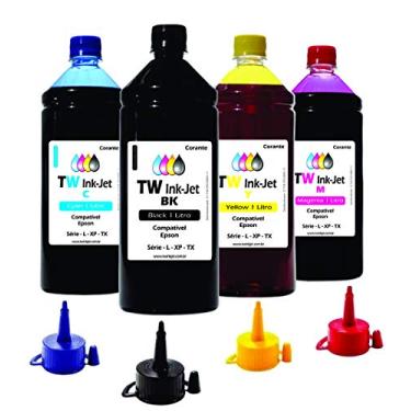 Imagem de 4 Litros de Tinta Para Epson EcoTank L495 TW Ink-Jet + Bico
