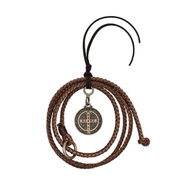 Imagem de Adorno Para Carro Laço Medalha São Bento Ouro Velho