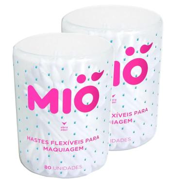 Imagem de Haste Flexível Mió para Maquiagem 80 Unidades | Kit com duas unidades