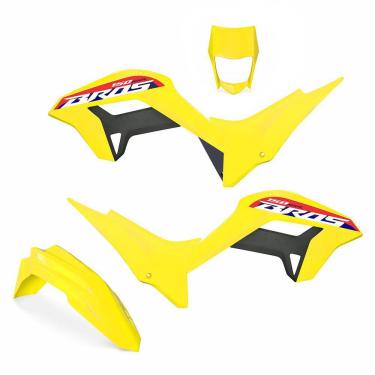 Imagem de Kit Plástico Carenagem Biker Reestyle C/ Adesivos Nxr Bros 150 2009 a 2012