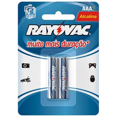 Imagem de Pilha Rayovac Alcalina 20912 AAA Palito 1,5V com 02 UNID.