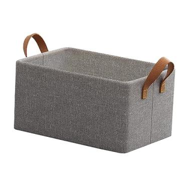 Imagem de Generic Organizador de armário com alças Caixa de armazenamento de tecido Grande caixa de armazenamento dobrável Cesta de roupas para lavanderia -roupa