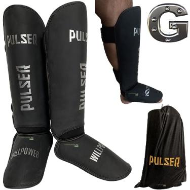 Imagem de Caneleira Protetor Canela Pulser Thunder Fight Muay Thai Kickboxing Will Power Profissional