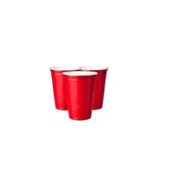 Imagem de  Copo plástico Americano Shot Tequila 30ml Vermelho- 20un