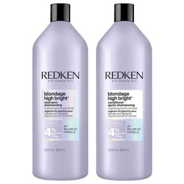Imagem de Kit Redken Blondage High Bright Duo Salon - Shampoo 1L + Condicionador