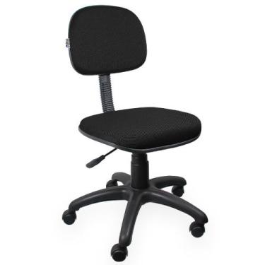 Imagem de Cadeira Secretária Jserrano Preto - Ultra Móveis - Ultra Móveis Corpor
