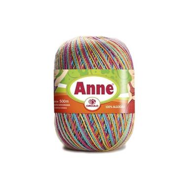 Imagem de Linha De Crochê E Tricô - Anne 500 - Cores Mesclas - 500 Metros - 100% Algodão - Círculo