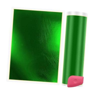 Imagem de Papel de marcação de gravação, papel de foco, durável, prático, gravador, colorido, para copos de cerâmica de jade, resina de vidro, Verde