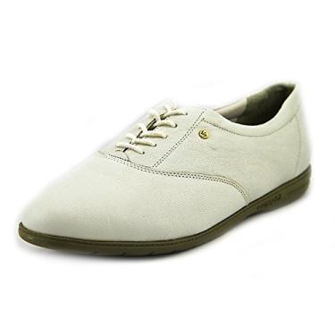 Imagem de Easy Spirit Sapato Oxford feminino com cadarço, Couro branco, 10.5