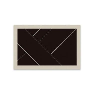 Imagem de Tapete para sala de estar listrado quarto grande área decoração para casa preto branco curto fluff mat, qh357, qd, 180x250cm