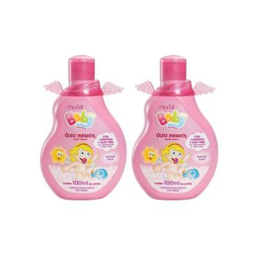 Imagem de Oleo Corporal Muriel Baby 100Ml Rosa - Kit Com 2Un