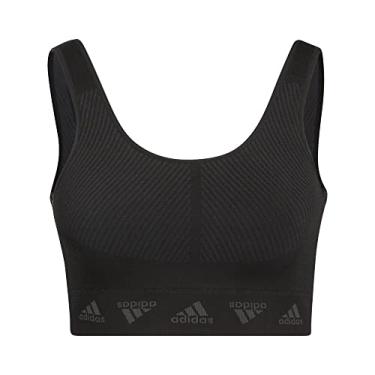 Imagem de adidas Sutiã Aeroknit de suporte leve feminino