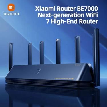 Imagem de Xiaomi-Mi Router BE7000 Tri-Band WiFi Repetidor  VPN  1GB Mesh  USB 3.0  IPTV 4X2.5G  Portas