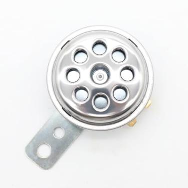 Imagem de LVEE DL70 Buzina universal de motocicleta de 9 furos à prova d'água redonda alta 12 V 1,5 A 105db pequena buzinas elétricas redondas esportivas para motocicleta ATV scooter UTV bicicleta de sujeira