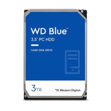 Imagem de Western Digital Disco rígido interno 3TB WD Blue PC - Classe 5400 RPM, SATA 6 Gb/s, cache de 256 MB, 3,5" - WD30EZAZ