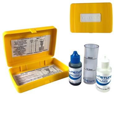 Imagem de Kit Estojo Para Avaliação Teste De Alcalinidade Para Água Piscinas - 03284 Netuno