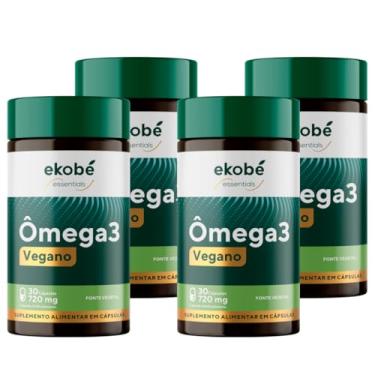 Imagem de Kit Com 04 - Ômega 3 Vegano 30 Cápsulas 720mg Ekobé