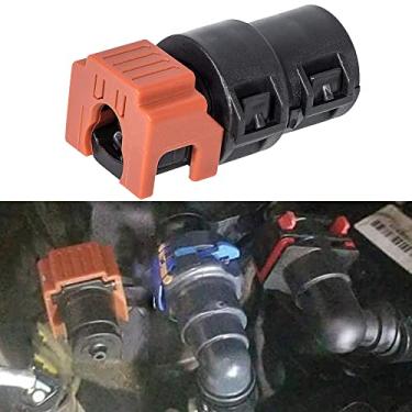 Imagem de YMT Conector de linha de retorno do filtro de combustível (HC3Z-9A564-A) adequado para Ford 2017-2020 Powerstroke 6.7L (vermelho)