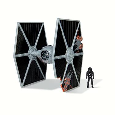 Imagem de Star Wars Micro Galaxy Squadron TIE Fighter (Battle Damage) 8cm Light Armour Class Ship with 1" TIE Pilot Figure