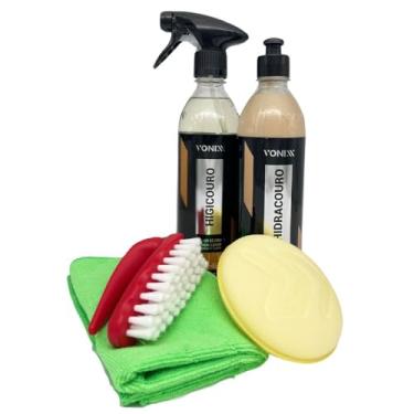 Imagem de Kit de Limpeza e Hidratação de Couro Vonixx - Hidracouro + Higicouro + Acessórios