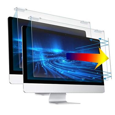 Imagem de Protetor de tela de luz azul para monitor de PC LED de 23-24 polegadas, tela de computador resistente a arranhões, bloqueador de luz azul, filtro - pacote com 2 (54 cm x A 34 cm)