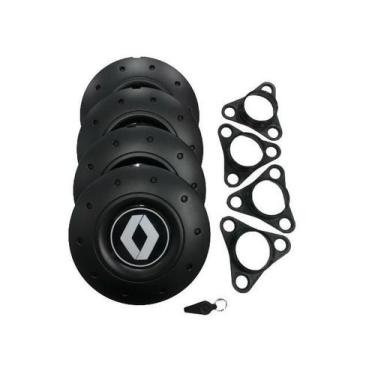 Imagem de Jogo De Calotas De Centro Miollo Para Renault Kwid Aro 14