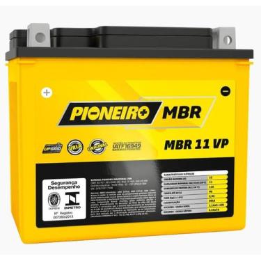 Imagem de Bateria Moto 11Ah MBR 11 VP PIONEIRO NINJA 650R 2006-2011, MBR 11 VP