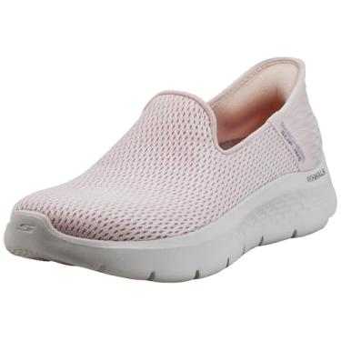 Imagem de Skechers Tênis feminino sem cadarço Go Walk Flex-relish, Rosa claro, 37