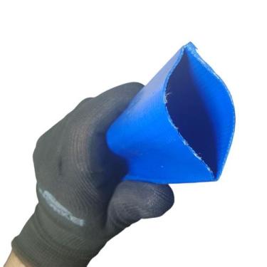 Imagem de Rolo de 5 Metros de Mangueira Flat Azul Achatada 1.1/2 Polegada Irriga
