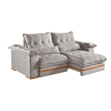 Imagem de Sofá Leblon Retrátil e Reclinável 2,50 MT  Bege - Idealle