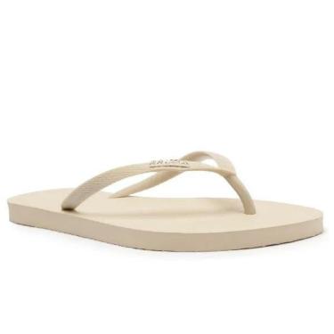 Imagem de Chinelo Brizza Arezzo Tiras Textura Off-White-Feminino