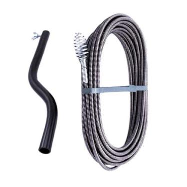Imagem de Desentupidor Manual 5m Mola de Aço 5 Metros Ralo Pia Cano Calha Bestfe