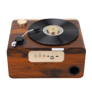 Imagem de Alto-falante Bluetooth de Madeira retrô, Alto-falante Portátil Vintage, Subwoofer Hifi, Alto-falante de áudio Doméstico Com Luz Ambiente Quente para Casa, Escritório, Festa