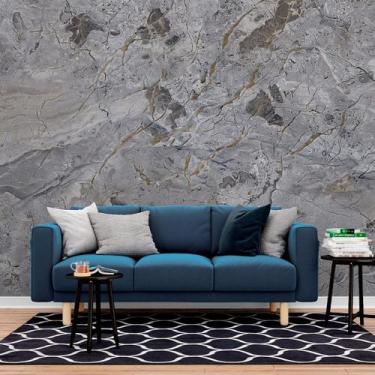 Imagem de Papel de Parede Painel 3D Mármore Carrara Cinza 2,5M Revestimento Auto